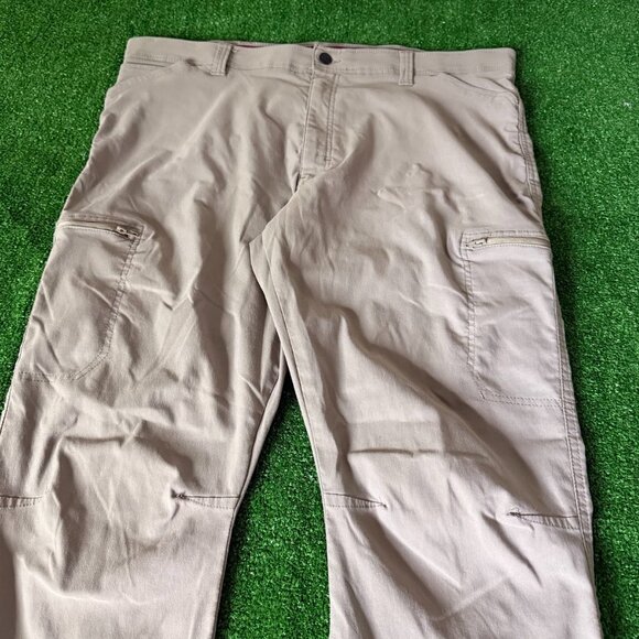 Wrangler All Terrain Flat Front Straight Leg Grey Outdoor Cargo Pants Size 44 - Picture 6 of 13